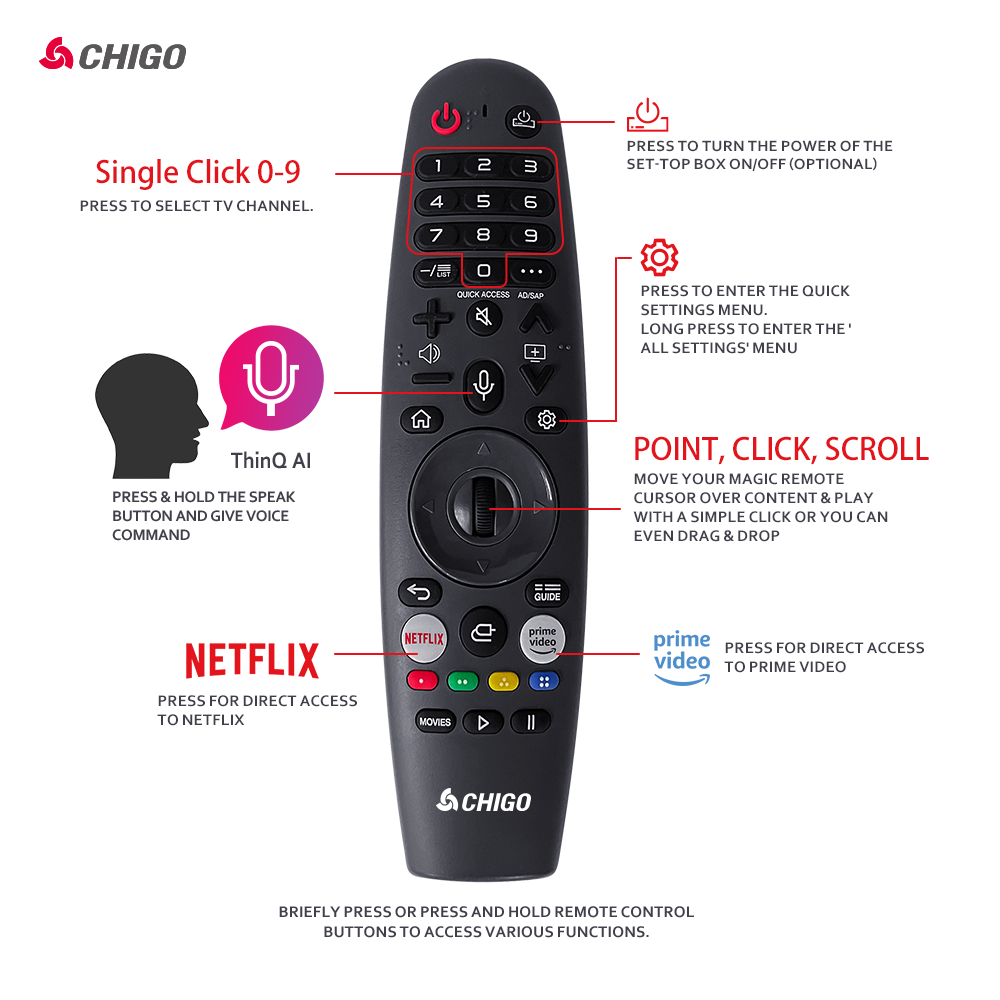 Chigo Frameless 55" QLED 4K TV