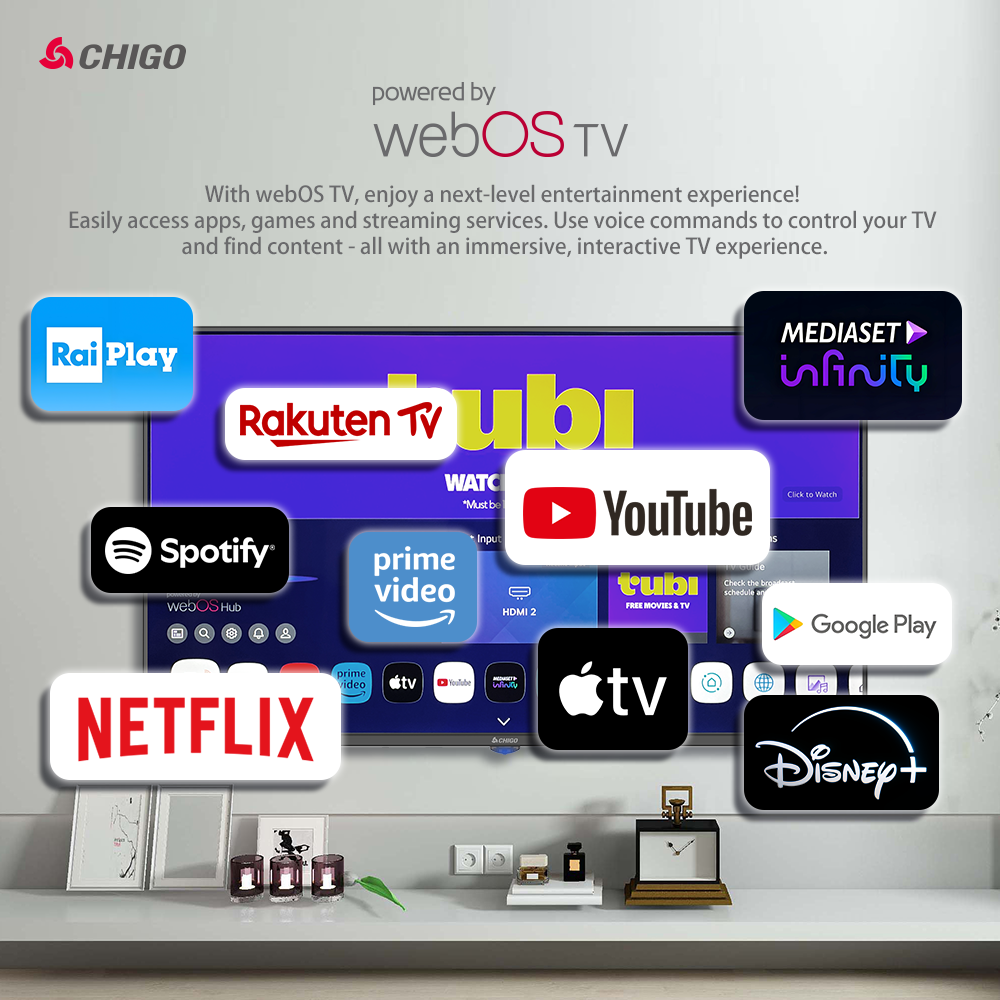 Chigo Frameless 55" QLED 4K TV