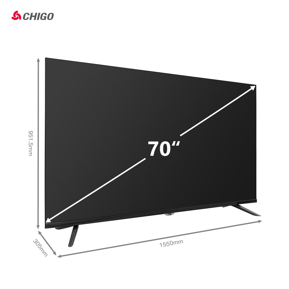 Chigo Frameless 70" QLED 4K TV