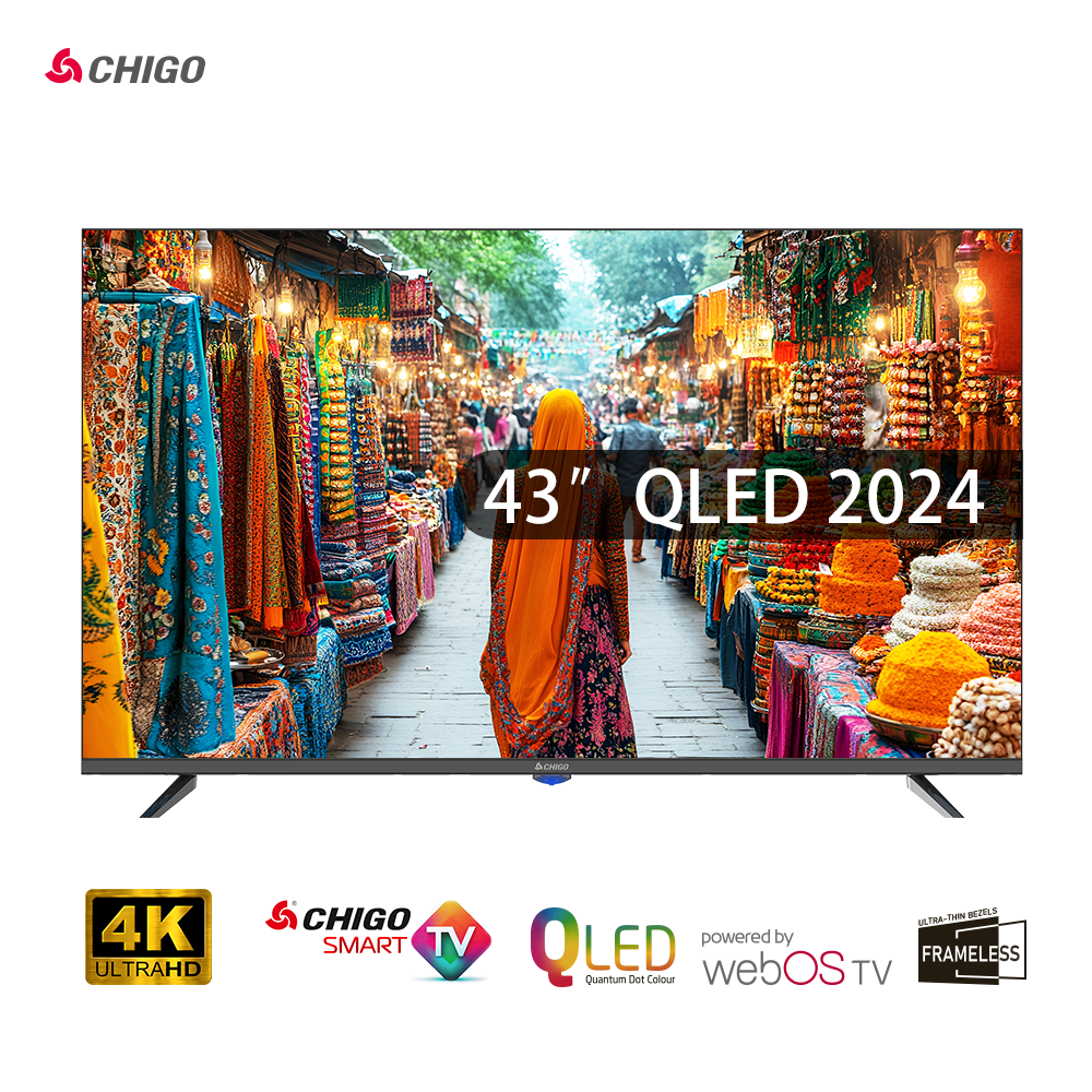 Chigo Frameless 43" QLED 4K TV