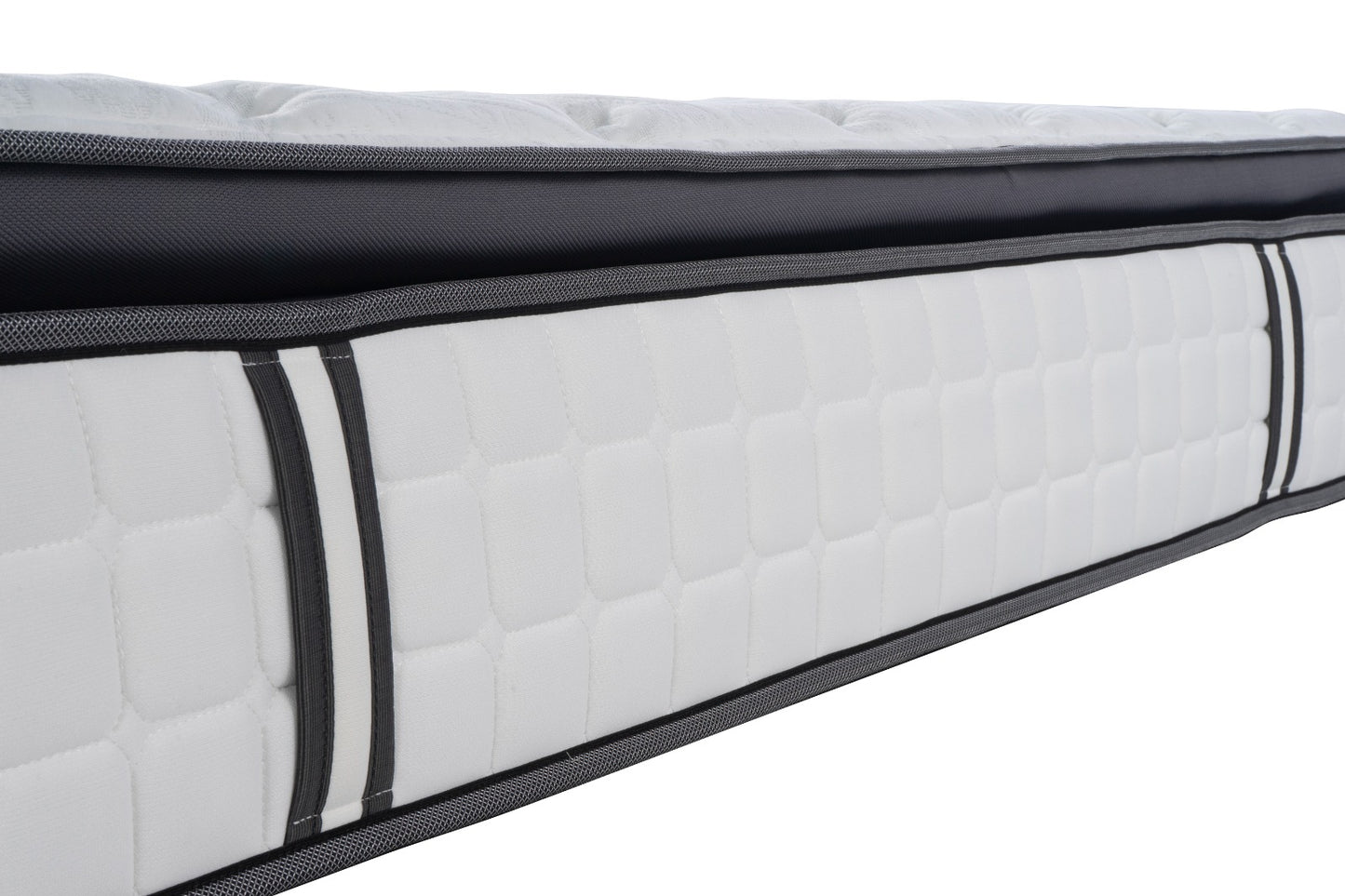 Extra Medium Pillow- Euro Top Convoluted Airflow Foam & Gel Memory Foam Mattress