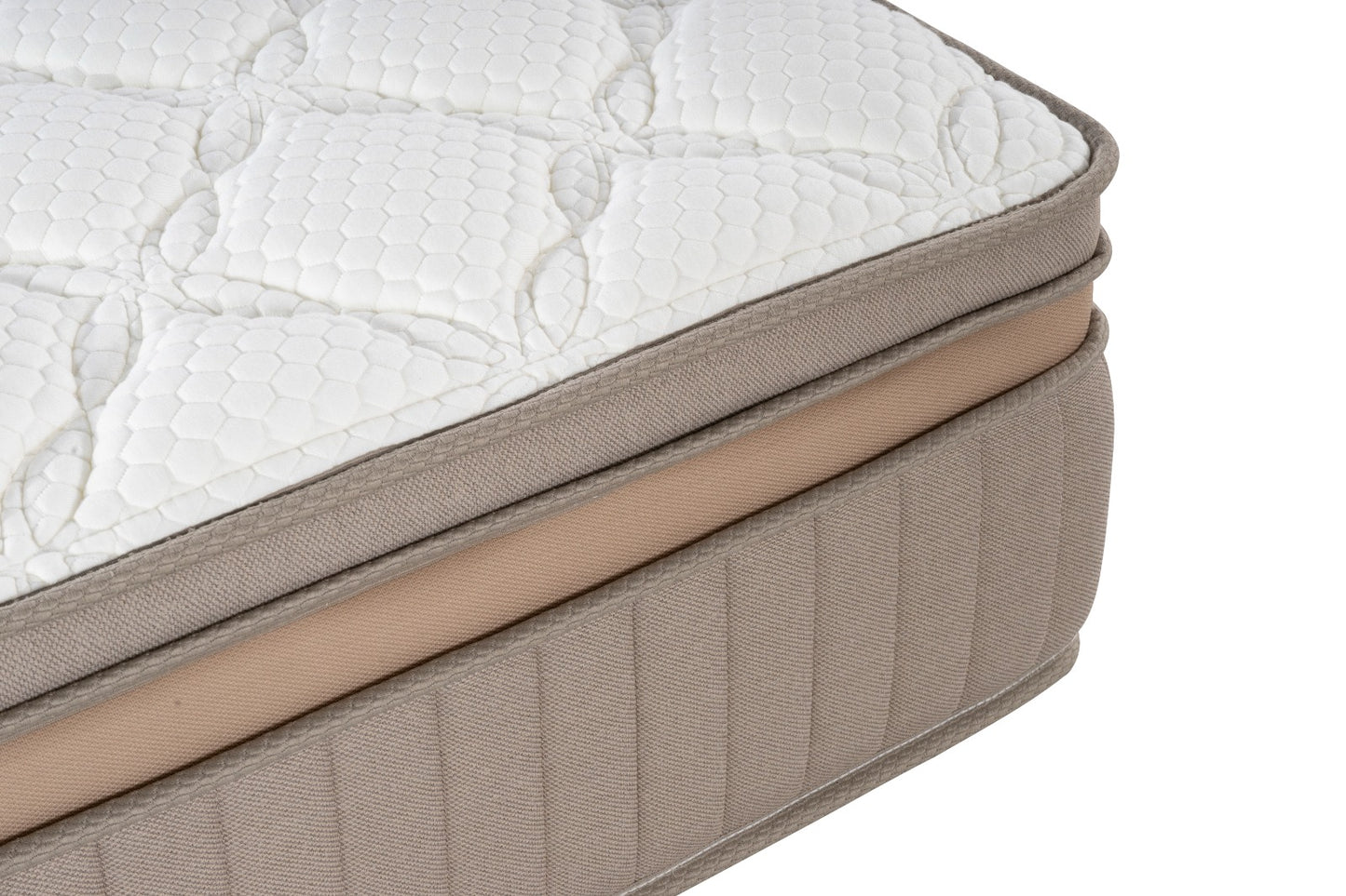 Luxury Pillow Euro-Top Convoluted Airflow Foam & Gel Memory Foam Mattress